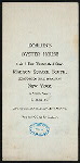 DINNER] [held by] DORLON'S OYSTER HOUSE [at] 6 EAST 23 ST. NY (REST;)