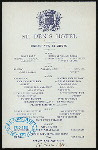 DAILY BREAKFAST [held by] ST. DENIS HOTEL [at] "NEW YORK, NY" (HOTEL;)