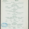 DINNER [held by] HOTEL SAVOY [at] "FIFTH AVENUE AND 59TH ST., NY" (HOTEL)