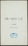 BREAKFAST [held by] FIFTH AVENUE HOTEL CAFE [at] "NEW YORK, NY" (HOTEL;)