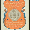 15NTH ANNUAL DINNER [held by] HOLLAND SOCIETY OF NEW YORK [at] WALDORF-ASTORIA (HOTEL;)