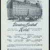 DINNER [held by] BROADWAY CENTRAL HOTEL [at] "NEW YORK, NY" (HOTEL;)