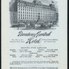 DINNER [held by] BROADWAY CENTRAL HOTEL [at] "NEW YORK, NY" (HOTEL;)