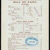 DAILY MENU [held by] DENNETT'S [at] "25 PARK ROW, [NY]" (REST;)