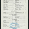 LUNCH [held by] FALL RIVER LINE [at] STEAMER PLYMOUTH (SS;)