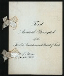 FIRST ANNUAL BANQUET [held by] JEWELERS ASSOCIATION AND BOARD OF TRADE [at] "WALDORF-ASTORIA, [NY]" (HOTEL;)