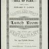 BREAKFAST AND SUPPER [held by] EDWARD F. LANG'S LADIES' AND GENT'S LUNCH ROOM AND RESTAURANT [at] "139 EIGHTH STREET BET. BROADWAY AND 4TH AVE., NEW YORK [NY];" (REST;)
