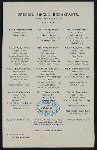 SPECIAL SINGLE BREAKFASTS [held by] HOTEL MANHATTAN [at] "[NEW YORK, NY]" (HOTEL;)