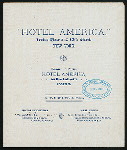 BREAKFAST [held by] HOTEL AMERICA [at] "IRVING PLACE AND 15TH STREET, NEW YORK, NY" (HOTEL)