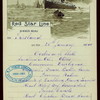 DINNER [held by] RED STAR LINE [at] EN ROUTE ABOARD S.S. FRIESLAND (SS;)