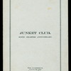 SIXTH CHARTER ANNIVERSARY MEAL; [held by] JUNKET CLUB [at] "AUDITORIUM,THE,[CHICAGO, IL]"