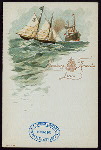 DINNER [held by] HAMBURG-AMERIKA LINIE [at] SS AUGUSTE VICTORIA (SS;)