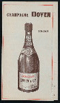 DEJEUNER [held by] CIE CIE TRANSATLANTIQUE [at] PAQUEBOT: LA CHAMPAGNE (SS;)
