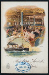 DINNER MENU [held by] HAMBURG-AMERIKA LINIE [at] "SCHNELLDAMPFER: ""AUGUSTE VICTORIA""" (SS;)