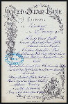 LUNCH MENU [held by] RED STAR LINE [at] "S.S. ""FRIESLAND""" (SS;)