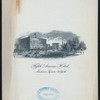 MENU [held by] FIFTH AVENUE HOTEL [at] "NEW YORK, NY" (HOTEL;)