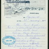 DINNER [held by] RED STAR LINE [at] SS FRIESLAND (SS;)
