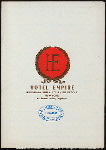 DINNER [held by] HOTEL EMPIRE [at] NY (HOTEL;)
