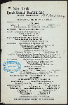 DINNER [held by] THE NEW YORK QUICK LUNCH RESTAURANT AND BAKERY [at] "1515 BROADWAY, [NEW YORK, NY]" (REST;)