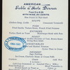 TABLE D'HOTE DINNER [held by] PUTNAM HOUSE [at] "NEW YORK, NY" ([HOTEL];)