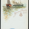 DINNER [held by] HAMBURG-AMERIKA LINIE [at] SS AUGUSTE VICTORIA (SS;)