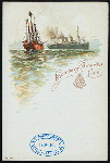 DINNER [held by] HAMBURG-AMERIKA LINIE [at] SS AUGUSTE VICTORIA (SS;)