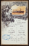LUNCH [held by] HAMBURG-AMERIKA LINIE [at] SS AUGUSTE VICTORIA (SS;)