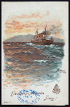 DINNER [held by] HAMBURG-AMERIKA LINIE [at] SS AUGUSTE VICTORIA (SS;)