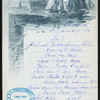 BREAKFAST [held by] RED STAR LINE [at] SS: FRIESLAND (SS;)