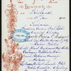 LUNCH [held by] RED STAR LINE [at] SS: FRIESLAND (SS;)