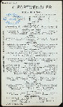 BILL OF FARE [held by] V. FORTWENGLER [at] "(3 WILLIAM ST., NEW YORK, NY)" (REST;)