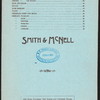 DAILY MENU [held by] SMITH &  MCNELL [at] "NEW YORK, NY" (HOTEL;)