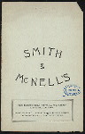 DINNER MENU [held by] SMITH & MCNELL'S [at] "199 WASHINGTON STREET, [NEW YORK, NY]" (REST;)