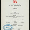 LUNCHEON [held by] CANADIAN PACIFIC RAILWAY COMPANY [at] ABOARD SS MANITOBA (SS;)