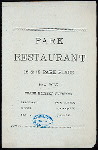 DAILY MENU [held by] PARK RESTAURANT [at] "16 & 18 PARK PLACE, NEW YORK" (REST;)