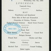 LUNCHEON [held by] U.S.M.S. NEW YORK [at] EN ROUTE ABOARD NEW YORK (SS;)