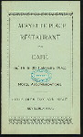 DINNER [held by] LAFAYETTE PLACE RESTAURANT & CAFE [at] 16 LAFAYETTE PLACE [NY] (REST;)