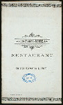 BREAKFAST [held by] TRAINOR'S HOTEL RESTAURANT [at] 1289 B'WAY  NY (REST;)