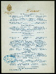 DINNER [held by] MARIE ANTOINETTE HOTEL [at] 66 ST. & B'WAY NY (HOTEL;)