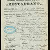 DAILY MENU [held by] WM.SCHWEGLER'S [at] "408 EAST 34 STREET,NEW YORK, NY" (CAFE;)