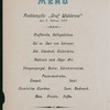 DINNER [held by] HAMBURG-AMERIKA LINIE [at] STEAMER GRAF WALDERSEE (SS;)