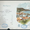 DINNER [held by] HAMBURG-AMERIKA LINIE [at] SS AUGUSTE VICTORIA (SS;)
