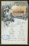 LUNCH [held by] HAMBURG-AMERIKA LINIE [at] SS AUGUSTE VICTORIA (SS;)