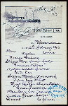 DINNER [held by] RED STAR LINE [at] SS WESTERNLAND (SS;)