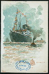 DINNER] [held by] HAMBURG-AMERIKA LINIE [at] SS GRAF WALDERSEE (SS;)