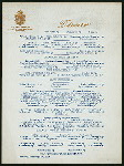 DINNER [held by] HOTEL MARIE ANTOINETTE [at] "SIXTY-SIXTH STREET & BROADWAY, NEW YORK, [NY]" (HOTEL)