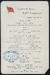 BREAKFAST [held by] CUNARD LINE [at] R.M.S. CAMPANIA (SS;)