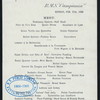 DINNER [held by] CUNARD LINE [at] R.M.S. CAMPANIA (SS;)