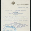 LUNCHEON] [held by] R.M.S. OCEANIC [at] R.M.S. OCEANIC (SS;)