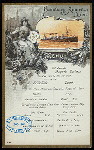 FRUHSTUCK/LUNCH [held by] HAMBURG-AMERIKA LINIE [at] "SCHNELLDAMPFER ""AUGUSTE VICTORIA""" (SS;)